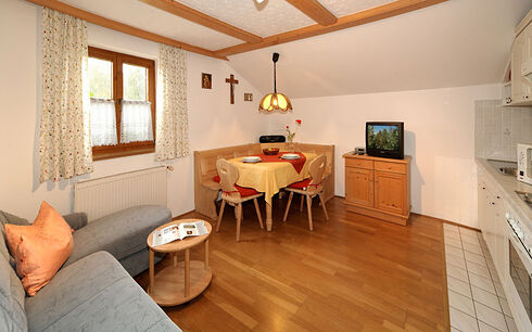 Wohnbereich Ferienwohnung Kornblume